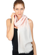 Cashmere & Seta accessori scarva rosa crema 170x25cm
